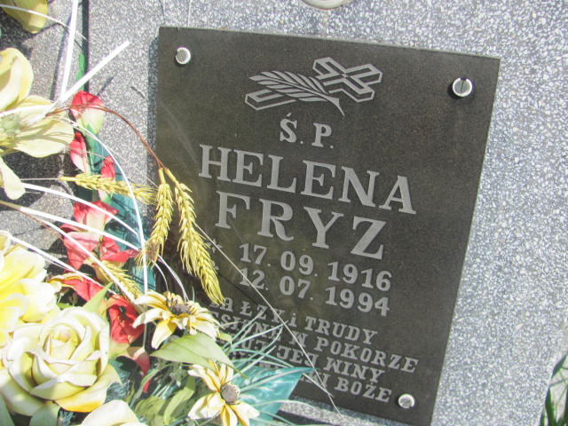 Helena Fryz 1916 Dębica komunalny - Grobonet - Wyszukiwarka osób pochowanych